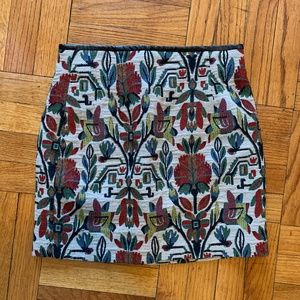 Zara Brocade Mini Skirt